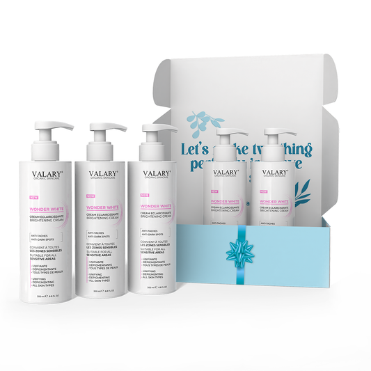 عرض التفتيح الفعال – 3 كريمات + 2 هدية مجانية للمناطق الحساسة